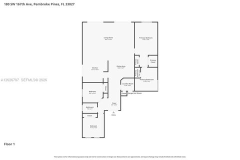 Tiny photo for 180 SW 167th Ave, Pembroke Pines, FL 33027 (MLS # A12026707)