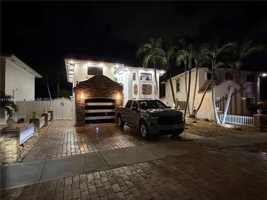 This beautifully upgraded Miami home features a custom extended second-floor balcony, elegant glass doors, and an updated kitchen. The converted single-car garage adds valuable living space. Enjoy a private freshwater pool with Jacuzzi, built-in sauna, and a fully equipped outdoor kitchen. Packed with custom touches throughout, this property offers comfort, style, and resort-like living for its next owners.