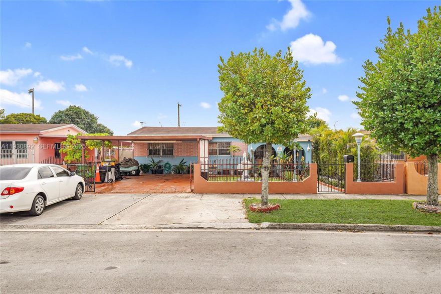 Single-family home in the heart of Hialeah featuring 4 bedrooms and 3 bathroom with a private pool. No HOA. This 1,739 sq ft residence offers a covered front porch, gated fencing, and a private walkway entrance. Stainless steel appliances. Washer and dryer included. Roof from 2019. Located near Babcock Park and Amelia Earhart Park, close to shopping, dining, major roadways, and great schools.