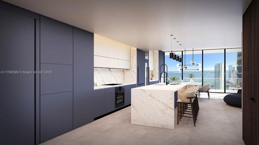 Introducing the finest residence in Paraiso Bay — Penthouse 5001 — a full gut-renovation masterpiece stripped down to the studs and rebuilt with uncompromising quality. Every inch of this extraordinary home features imported, hand-selected Italian materials, from the custom kitchen cabinetry and master closet systems to the luxurious stone finishes throughout. Designed for the most discerning buyer, the open floor plan showcases a show-stopping Italian gourmet kitchen outfitted with Sub-Zero and Bosch appliances, breathtaking bay and city views, and bespoke detailing. No other unit compares to the level of craftsmanship, elegance, and curated design found here. Offered in pre-foreclosure, this is a once-in-a-lifetime opportunity to own the most luxurious penthouse in Paraiso Bay.
