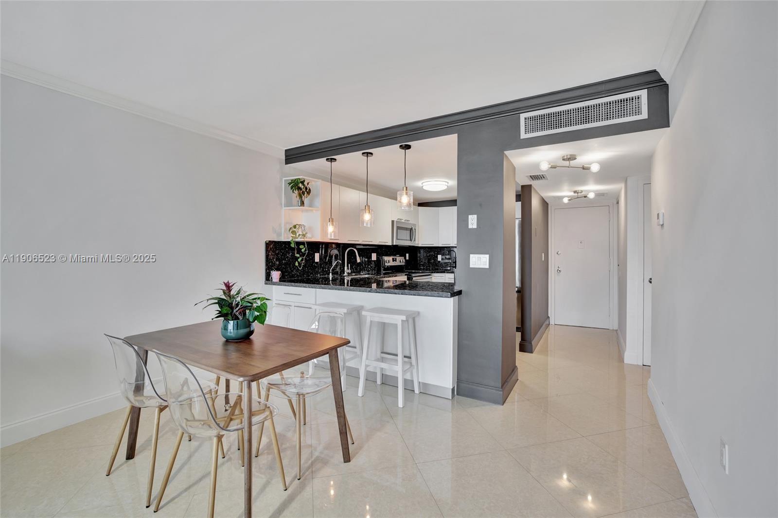 You will fall in love with this ready to move-in one bedroom, one-and-a-half-bathroom condo with amazing unobstructed water & golf views. Professionally remodeled with modern Hi-End design and finishes, open white kitchen, SS appliances, floor to ceiling windows, large custom walking closet. Charming boutique building in a Prime Aventura location on 3-miles exercise path around the prestigious Turnberry Golf Course, short distance and courtesy city transportation to A+ schools, Aventura Mall, restaurants, shopping, entertainment & temples, Beaches, I-95 and Biscayne Blvd. The building is undergoing the 50-year recertification, pool/deck is temporarily closed & no access to balcony until new impact window & sliding doors are installed. There will be some daytime noise due to construction