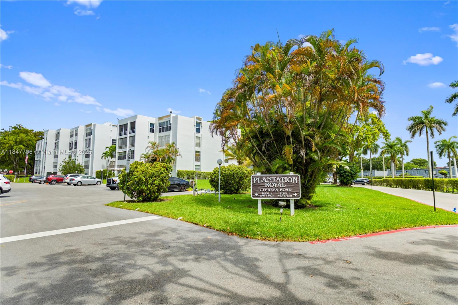 Spacious 2 bed/2 bath in the heart of Plantation! Filled with natural light, this well-maintained unit features an open-concept layout with large living/dining areas, an enclosed kitchen that can be opened up, and plenty of room to entertain and make it your own. The primary suite offers a walk-in closet and ensuite bath. Laundry is communal. No pets. Rentals allowed after 1 year (max 10 units at a time). Includes 1 assigned parking space and storage. Roof replaced; $132.71/mo assessment through 2033. 50-year recertification passed in 2022. New paint 2024, New elevator 2022, fire alarm system 2023 & parking lot repaved in 2024.This quiet, well-kept building offers a pool, elevator, and lush green spaces—just steps from Publix, Starbucks, parks, cafes, top schools, and I-595. Easy to show!