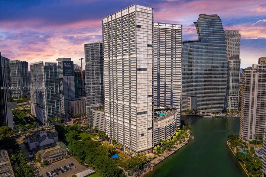 Experience elevated Miami living in this exquisitely renovated corner residence at the coveted Icon Brickell. This high floor 2BR + Den, 2BA home impresses with floor to ceiling impact windows, flooding the space with natural light and framing stunning eastern views. The residence features a wraparound balcony, custom walk in closets, electric curtains and top of the line appliances. Nestled on the Miami River at the entrance of Brickell, Icon Brickell offers resort style amenities including a pool deck, full service spa, state of the art gym, valet, and on site restaurants - the ultimate in sophisticated Miami living.