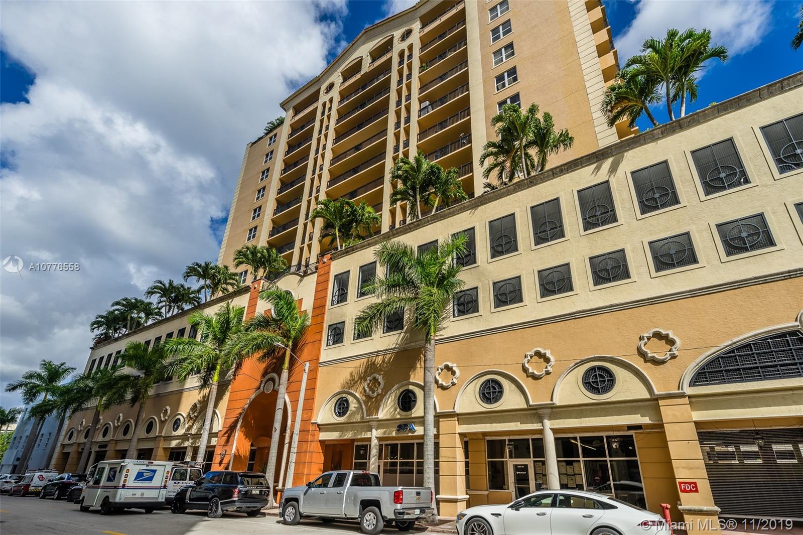 Impressive open layout apartment in superb Coral Gables location! 2 bedrooms / 2 bathrooms plus large den that can be used as an office or a third bedroom. Open kitchen with granite countertops and large open balcony. Master bathroom has both a walk-in shower and a tub. Washer and dryer in unit. This property includes two covered parking spots side by side next to elevator. Excellent location next to S Le Jeune Rd and Miracle Mile. Walk to restaurants, shops and nightlife. Building offers 24 hr security, exercise room and large pool area to entertain or just relax.