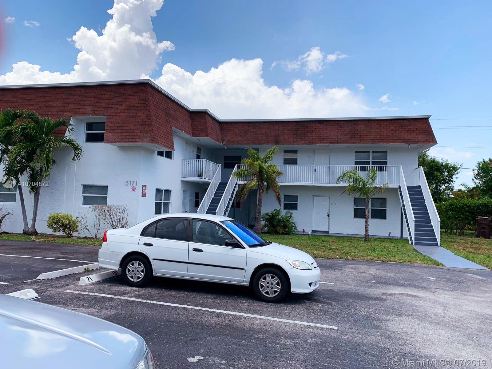 Spacious 2 bedrooms 2 bathrooms in quiet Fort Lauderdale neighborhood. Conveniently located East of Turnpike. Building under new ownership, newly painted outside areas and very well kept property. Unit has Central AC, blinds and ceiling fans and plenty of closet space. Kitchen is fully equipped with all appliances, including dishwasher and beautiful granite countertops. Several upgrades in the unit, the images speak for themselves. Fast approval if all screening documents are provided. Please read broker remarks for what to submit with the contract to lease.