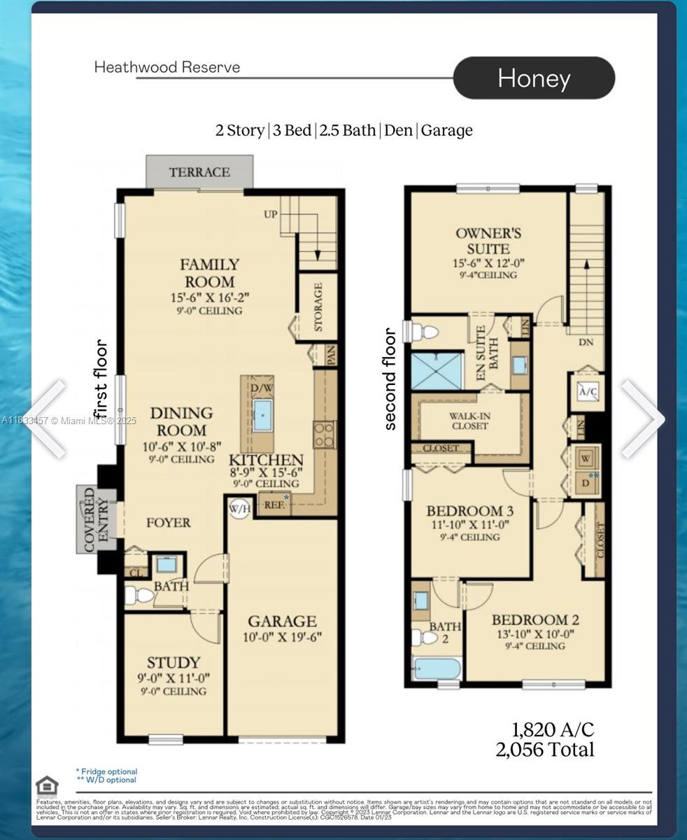The best corner unit. The largest lot in the community. Revel in the exclusivity of having no neighbors beside you, and bask in the abundant natural light streaming through the numerous windows with LAKE VIEWS. This 2-story townhouse, featuring 3 bedrooms, 2.5 baths, a den, and a covered garage. Be the very first occupant of this brand-new construction. The expansive open patio invites you to savor moments of tranquility while enjoying the picturesque surroundings. Nestled in the heart of Lake Worth. Don't
miss out on the chance to make Heathwood Keserve your address or distinction. Contact the listing agent now to an exclusive video tour of your future home.
