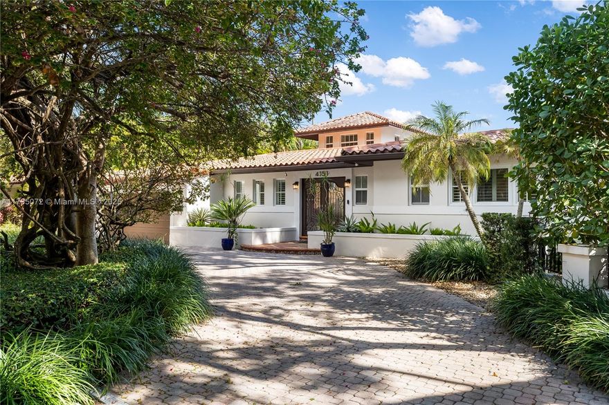This stunning Coral Gables residence, located on a prime corner lot in the Italian Village, seamlessly blends luxury and comfort. With a bright, open floor plan, the home features 5 bedrooms, 4 baths, a spacious chef's kitchen, and a family room that overlooks the sparkling pool—perfect for modern living. The first-floor primary suite includes a marble bathroom and two additional bedrooms, while a separate wing with a private bedroom suite ensures privacy. A versatile bedroom on the second floor offers endless possibilities. The peaceful backyard boasts a saltwater pool, ideal for both entertaining and relaxing. With a 2-car garage and a brand-new full-house generator, this home has everything you need. Don’t miss the chance to own this exceptional property!