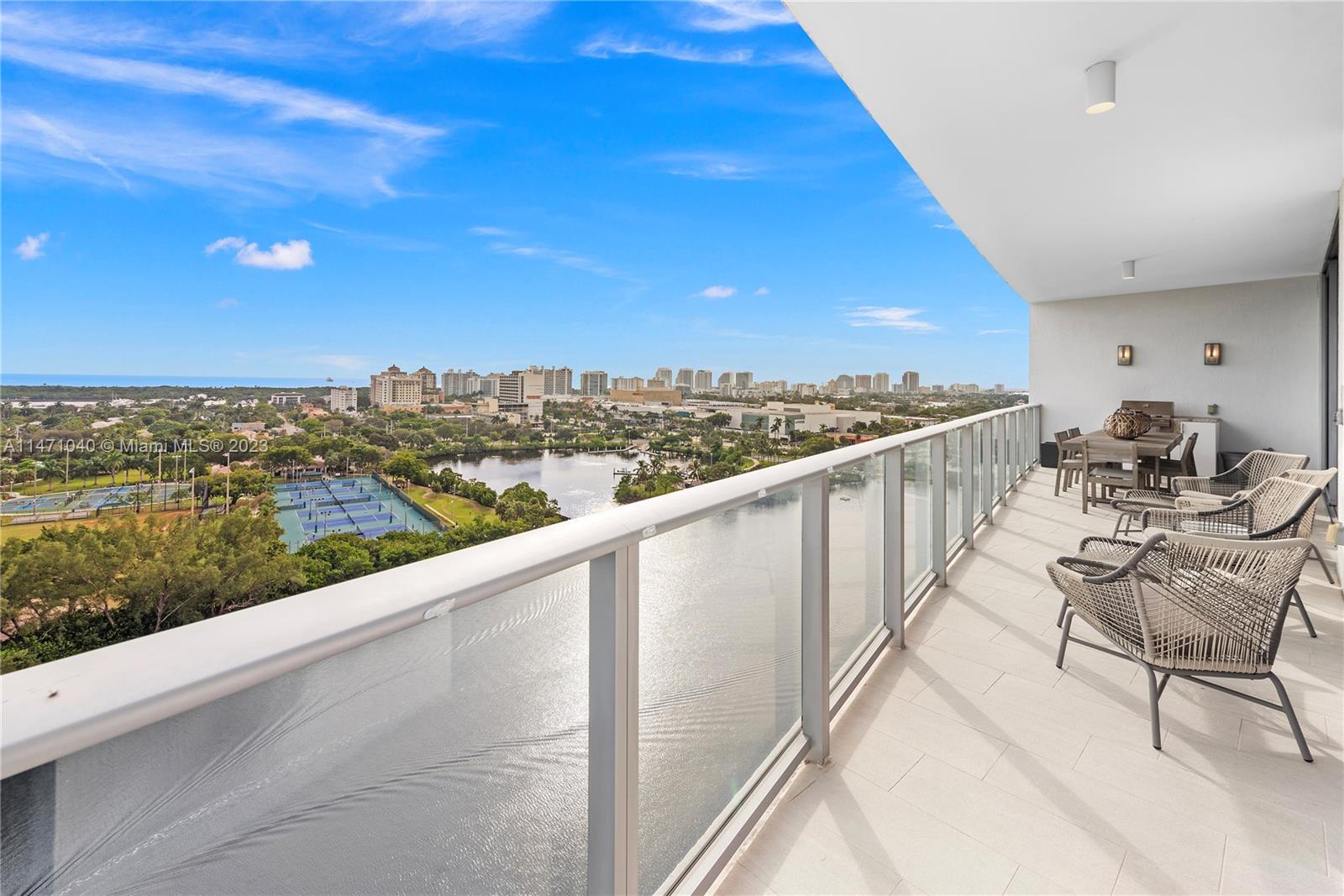 Breathtaking Ocean, Intracoastal & Skyline Views from this Stunning Flow-Through Penthouse. Elevated Lifestyle with Direct Elevator Entrance, 10' Ceilings, Wolf & Sub-Zero Appliances, Italian Cabinetry & Summer Kitchen. Primary Suite Features a Spacious Bathroom, Dual Vanities & Glass Enclosed Shower + Soaking Tub. Enjoy Sunrise - Sunset Views from the Eastern & Western Terraces. 40,000 SqFt of Luxurious Amenities: Scenic Riverfront Pool, State-of-the-Art Gym, YOGA Studio, Resort Style SPA with Sauna, Steam & Treatment Rooms, Resident's Lounge, Cucina, Sunset Deck with Jacuzzi, 3 Guest Suites, 400' of Waterfront, 2 Dog Walks, Impeccable Services with 24/7 Front Desk & Valet. 2 Parkings Spaces & Extra Storage. Boat Slip up to 38' Available for Purchase.