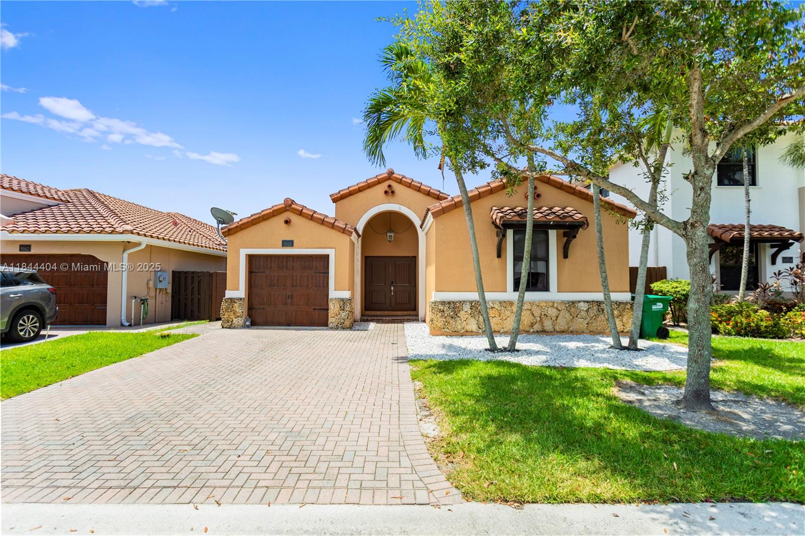 Beautiful Property in heart of private desirable Las Ramblas at Fontainebleau, in a Gated Community, with 3 beds, 2 baths, with a large terrace ideal for social gatherings, Impact windows and doors,1 car garage, and 2 additional parking spaces in front of the house, tile floor. This home is perfect for families looking for comfort and style. The Community offer an Exclusive Club house with Pool, event room, tennis court, fitness center and 24/7 security, a very friendly secured family community, Minutes from MIA airport and conveniently located next to the palmetto, Florida Turnpike, 836. International & Dolphin Mall, and Downtown Doral.