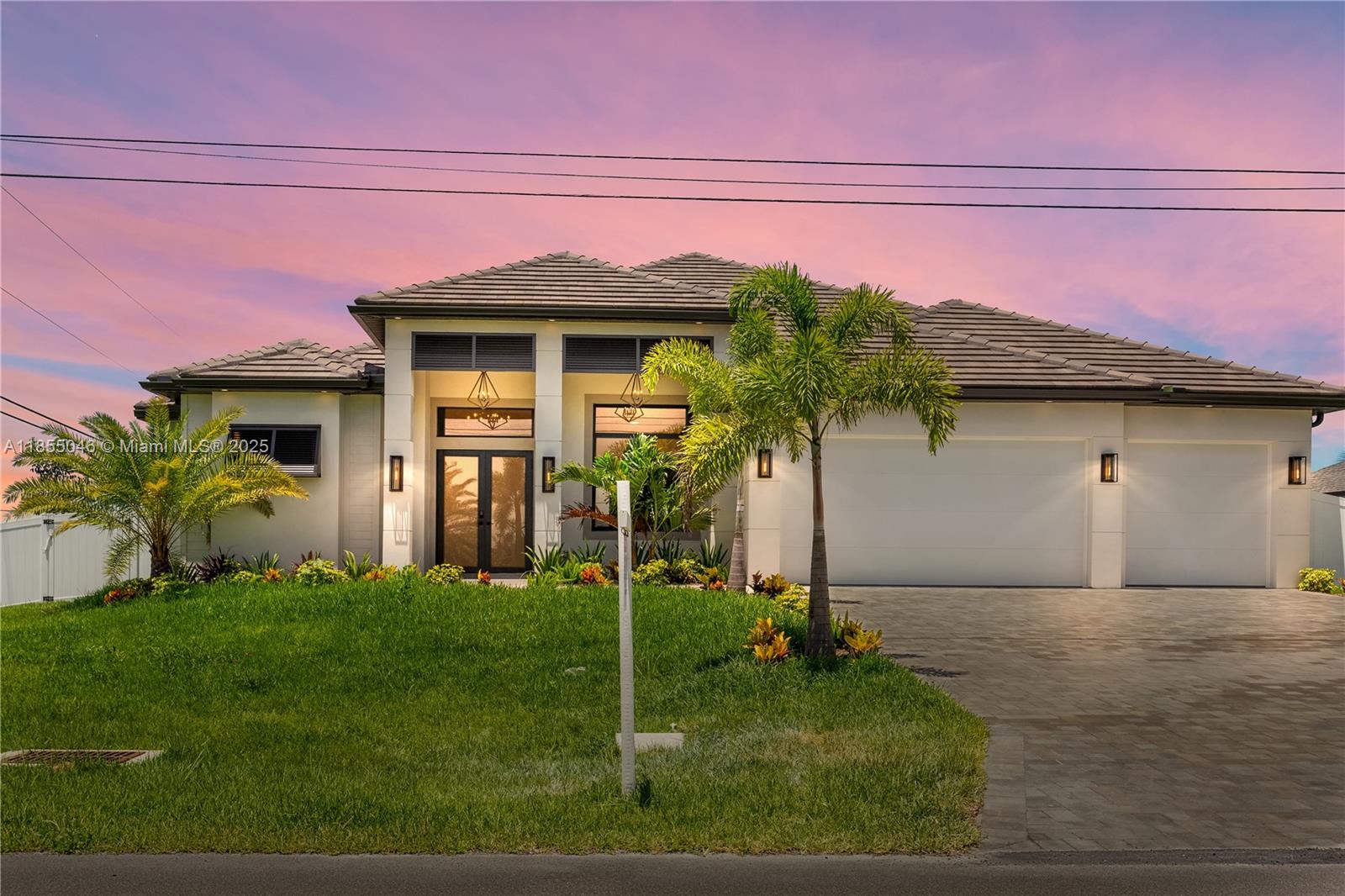 Fantastic opportunity to own this under-construction oasis—still time to choose your finishes for flooring, cabinetry, countertops, lighting, and more! Completion in 3–4 months with 1-year builder warranty. Prime location near the future Seven Islands Waterfront Community with marinas, dining, and resort-style amenities—an early investment opportunity with rising values! This 2,420 sq ft luxury home features 3 beds + den, 3.5 baths, soaring 16-ft ceilings, a chef’s kitchen with quartz counters, stainless appliances, and wine rack, plus an elegant master suite with spa-like bath. Outdoor living shines with pool, lanai, and full summer kitchen. Additional highlights: 3-car garage, privacy fence, Samsung smart laundry, and open floor plan designed for entertaining.