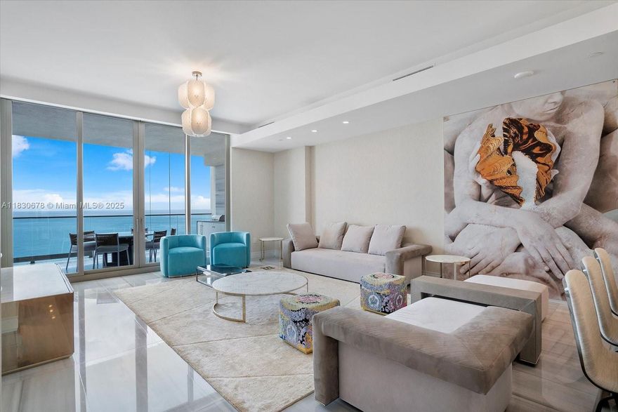 4 BEDROOMS+Den and 5FULL BATHS TASTEFULLY FURNISHED UNIT with HIGH-END UPGRADES. LOCATED IN THE MOST DESIRED COMPLEX with INCREDIBLE 5-STAR AMENITIES IN SUNNY ISLES BEACH! OCEAN VIEWS, SHORE BREEZE AND SOUND OF WAVES COMES WITH THE PROPERTY! LUXURY LIVING AT IT'S FINEST! PLEASE CONTACT LA FOR DETAILS.