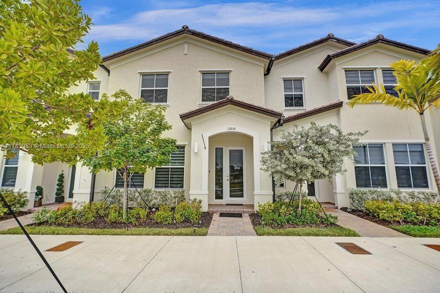 Brand-new 2023 construction townhouse featuring a modern, sleek design and thoughtful layout. This spacious two-story home offers 3 bedrooms, 2.5 bathrooms, and an open floor plan perfect for entertaining. The living area includes an elegant electric fireplace as a focal point, while the stylish kitchen boasts modern finishes. The second floor provides privacy with well-appointed bedrooms and a dedicated laundry space. Additional features include a secure garage and plenty of storage. With its contemporary aesthetic, functional layout, and ample space, this townhouse is perfect for families, professionals, or anyone seeking a stylish and comfortable home. Schedule a tour today!