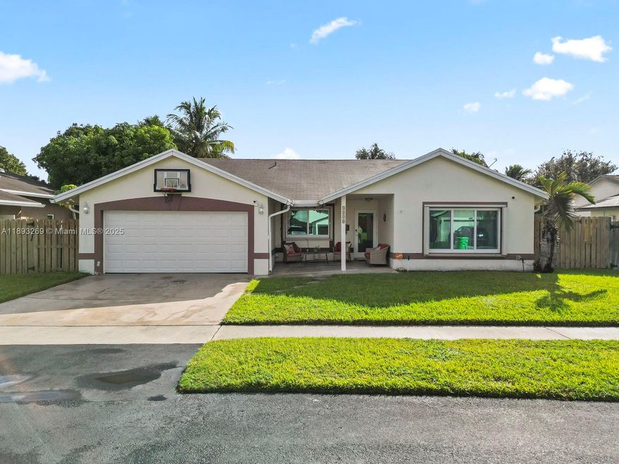 Stunning 4/2 single family pool home in Parkwood III. This home has been substantially updated with Impact Windows and Doors, tile floors throughout, laminate in 2 bedrooms, Granite Kitchen tops, Stainless Steel appliances with double oven, A/C installed in 2023,Pool resurfaced earlier this year, Roof was installed in 2018.We are looking for a new family to enjoy and maintain this SFR and be an great addition to the neighborhood !!!