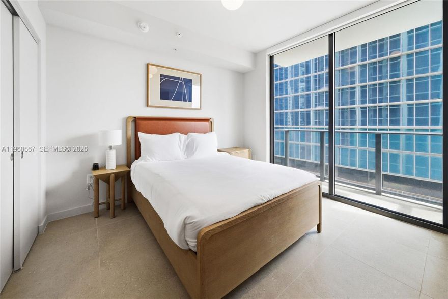 Brand-new construction studio residence located in the Miami Worldcenter district. Short-term rentals are permitted, offering flexibility for personal use or investment purposes.

This fully furnished studio features a functional layout designed to maximize space and comfort, floor-to-ceiling glass windows, modern finishes, and turnkey convenience.

Residents have access to resort-style amenities, including a rooftop pool deck, fitness center, wellness facilities, spa lounges, co-working and social spaces, and 24-hour concierge services.

Located within Miami Worldcenter, offering proximity to dining, retail, entertainment venues, public transportation, and major highways.

Ideal for primary residence, seasonal use, or income-producing investment.