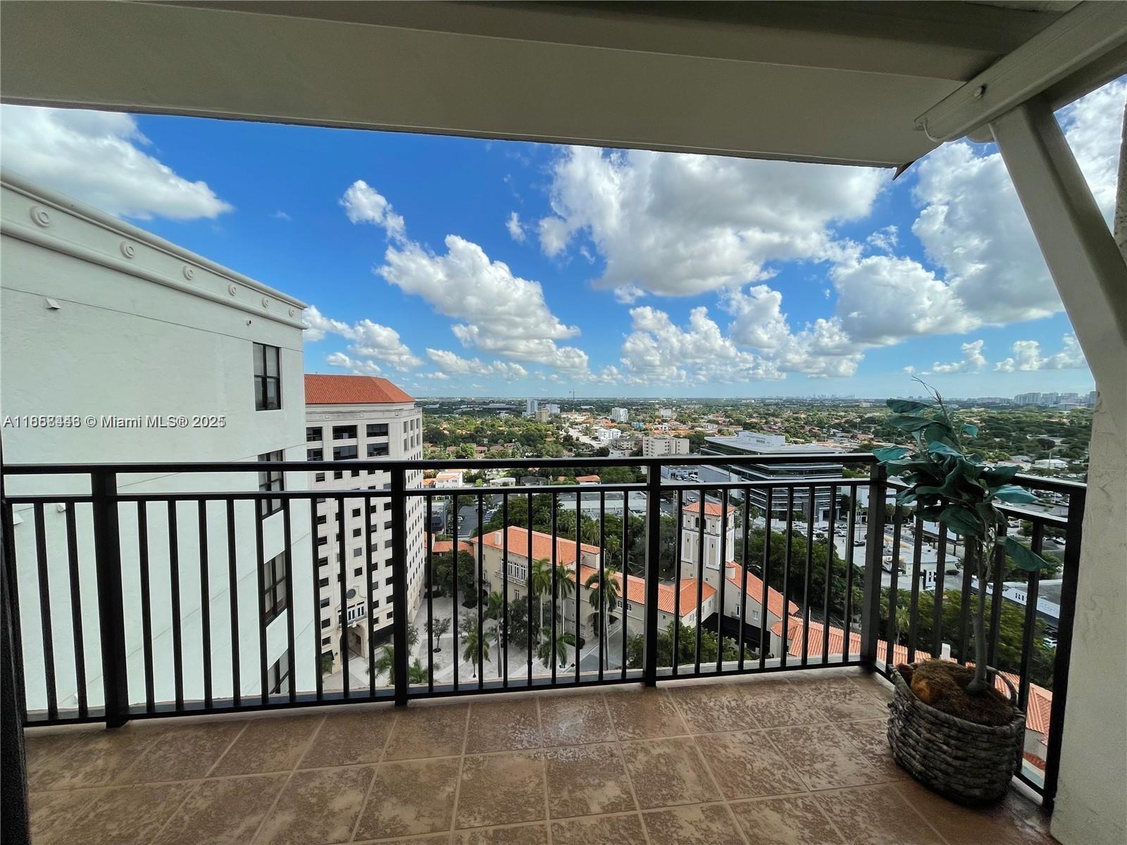 Enjoy spectacular city views from this penthouse condo in a luxurious Coral Gables building, just a short walk to shopping, dining, and entertainment at Miracle Mile. This bright 1-bedroom, 1-bath home features a stylish European-style kitchen with stainless steel appliances, granite countertops, and cozy carpeted flooring. Perfect location for enjoying the best of Coral Gables living!