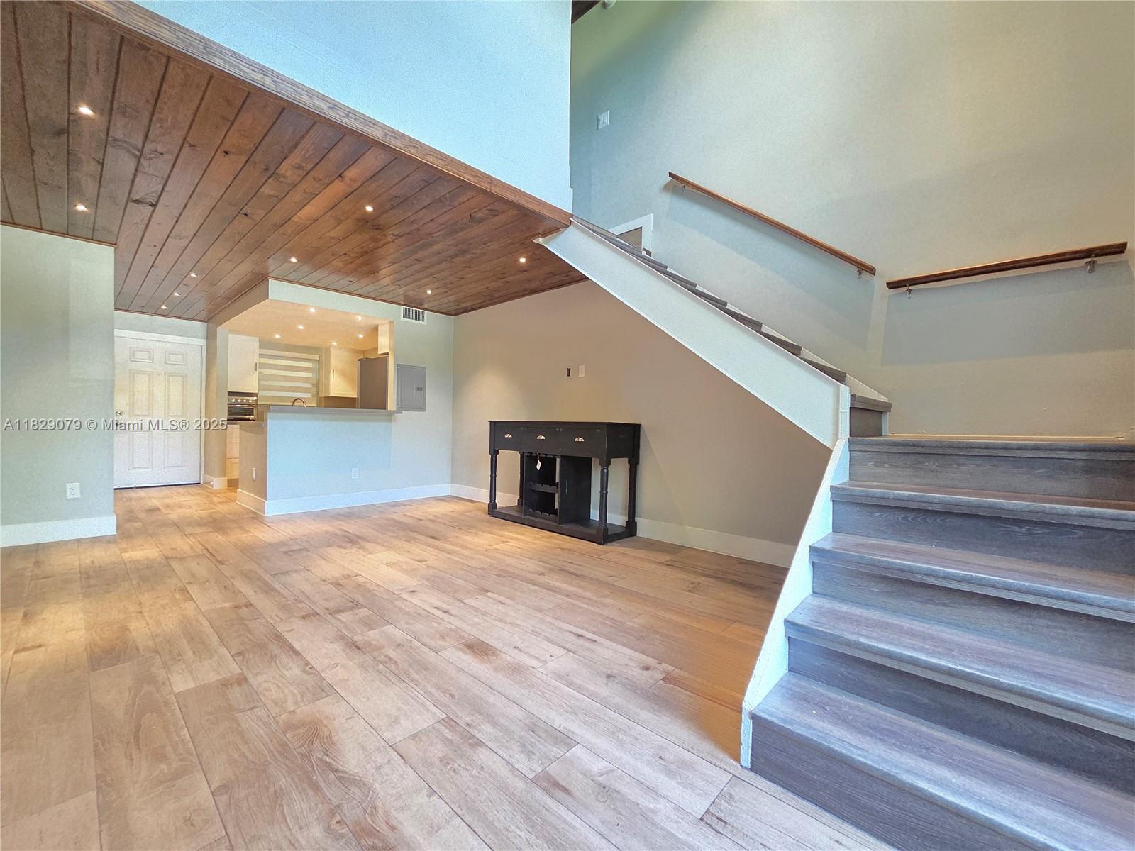 Spacious completely remodeled 2 story one bedroom loft, one and a half bath unit with 2 assigned parking spots located in a gated community. Impact windows and doors, tile throughout, and California style closet. Beautiful neighbor hood with community pool and playground. Close to major highways, shopping centers & Baptist Hospital.