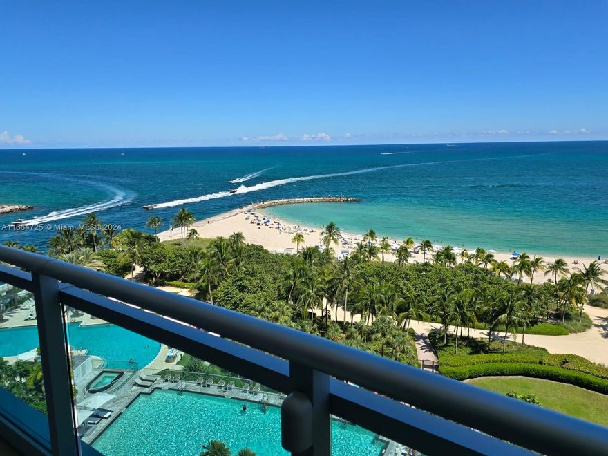 Rarely available best 2 Bdr line in the building. Beautiful direct oceanfront 2/2.5 corner unit with 10Ft ceilings. Floor to ceiling glass windows and stunning unobstructed view of ocean, inlet and bay.The most luxurious living in Bal Harbour offering 5 stars amenities, 24Hr concierge and security, valet parking, beach service, fitness center, 2 pools, Spa, dining, bar, residents theatre, conference and party room. Unit features High end appliances including Wolf, Miele, Subzero, Bosch... European cabinetry, marble floor, lots of storage. Laundry room. Steps away from the world famous Bal Harbour Mall, fine dining, grocery shopping... United rented until end of April. Need 24 hr notice to show. Please text Listing agent.