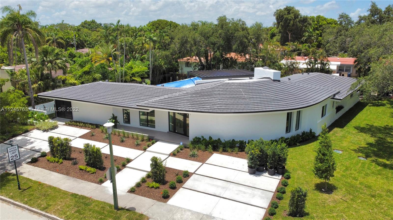 Striking Contemporary home. This incredible property has been completely renovated from A to Z. Every detail accounted for. Bright and beautiful. A one-of-a-kind home that wraps around a picturesque 20x40 pool and thoughtfully designed expansive deck. Entertaining space inside and out. Gated 2 vehicle carport with automatic opener and front 4 car drive way. Please see attached list of finishes.