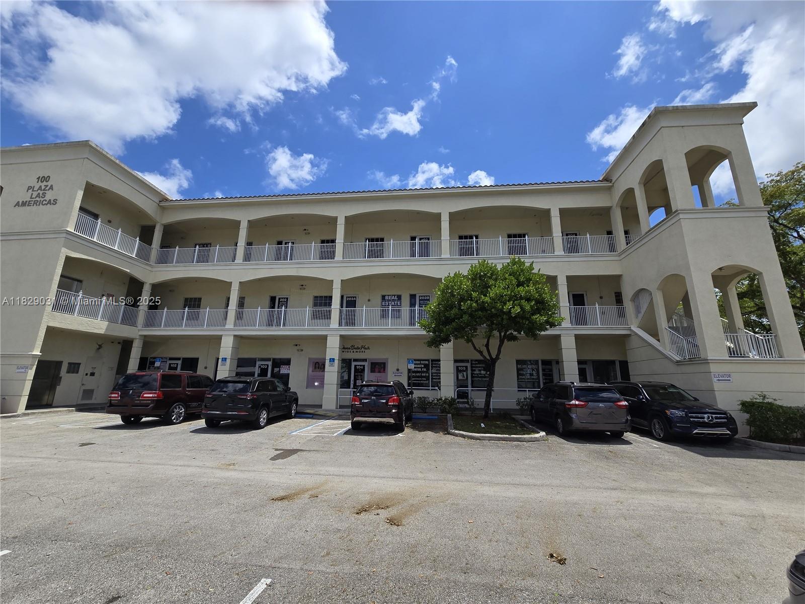 Office condo available in Margate’s Plaza Las Americas! This efficient 700 +/- SQFT space in the professional building currently has an excellent office layout with 1 private office, a spacious work area, and 1 restroom. Unit is located on the 2nd floor and is easily accessible via elevator. Frontage to State Road 7 with approximately annual average daily traffic of over 55,000 vehicles. Zoned in a transit oriented corridor district allowing for office and retail use. Plenty of parking. for Contact for more information!
