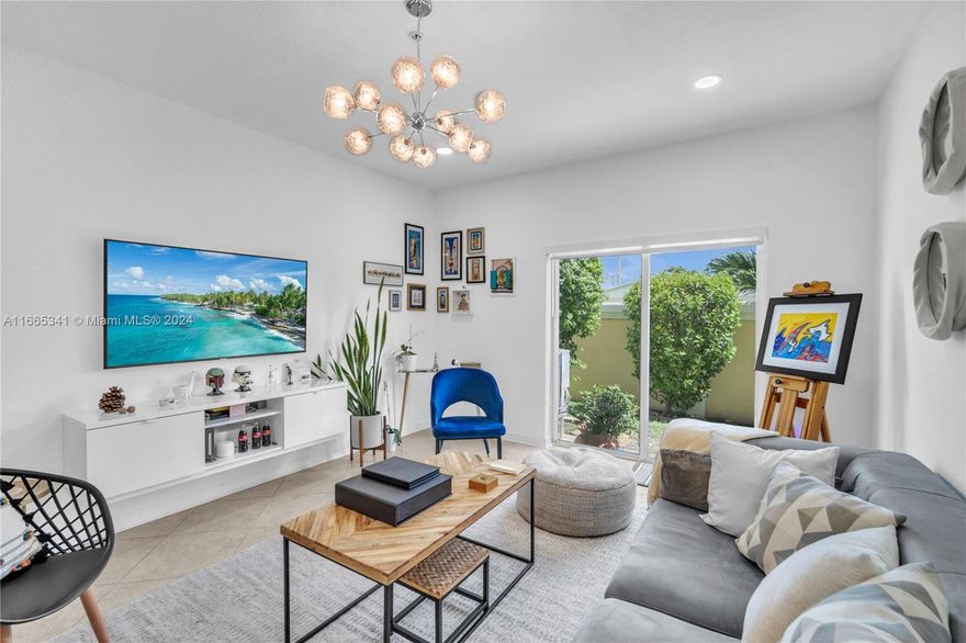 Discover this bright and spacious 2-bedroom, 2-bathroom gem in a quiet, gated community, exclusively owner-occupied for added privacy and security. Ideally located minutes from malls and supermarkets and just a short drive to the beach! Enjoy quick access to major highways for effortless commutes to all nearby airports.
This home boasts impressive 12-foot ceilings, a massive primary bedroom with a walk-in closet, and both bedrooms feature brand-new flooring.  The modern kitchen is equipped with new appliances and smart home features, including a Nest thermostat, Nest doorbell, and Yale smart lock for added convenience.