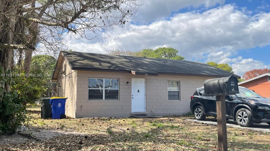 Investor Special Turnkey 3-Bedroom 1-Bath Rental with Tenant in Place Through June 2026.
Excellent opportunity to add a low maintenance, cash-flowing asset to your portfolio. Updated single-family home features major improvements completed in 2023, including a fully remodeled kitchen and bathroom, along with new tile flooring throughout. Big-ticket items have already been addressed: A/C replaced in August 2023, water heater in March 2024, and main drain line replaced with PVC in September 2025—providing long-term reliability and peace of mind. The property is tenant-occupied with a lease in place through June 2026, delivering immediate and consistent rental income from day one. A true plug-and-play investment. TENANT OCCUPIED- DO NOT DISTURB. NEED NOTICE FOR SHOWING