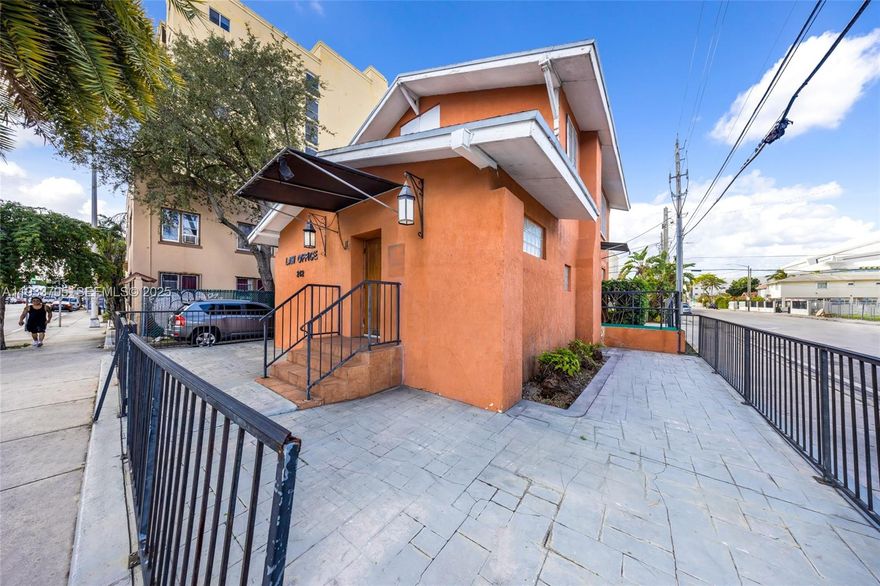 Located in the heart of Little Havana, 242 NW 12th Ave presents a compelling opportunity for investors and developers seeking both current cash flow and long-term upside. Situated on a 5,000 sq ft lot, this two-story mixed-use building offers approximately 2,393 sq ft of existing improvements in one of Miami’s most active urban corridors.

The property is zoned T6-8-O (Urban Core), providing flexibility for high-density redevelopment, including multifamily or mixed-use projects, subject to city approval. The existing configuration allows for a combination of commercial/office use and multiple residential units, making it well-suited for an income-producing hold or future repositioning.

Constructed in 1925, the building features solid construction, central air conditioning, and on-site parking, adding to its functional appeal. The property is currently occupied by long-term tenants, offering immediate revenue potential while plans for future development or renovation are explored (do not disturb occupants).

Highlights Include:

Mixed-use asset with residential and commercial potential

T6-8-O zoning allowing for significant density and redevelopment

5,000 sq ft lot with 2,393 sq ft of existing structure

Multiple unit configuration with income in place

On-site parking

Located within Miami’s Urban Development Boundary
.