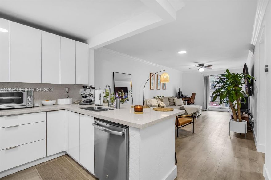 Beautifully remodeled 2-bedroom, 2-bathroom condo offering 805 sq ft of modern, move-in-ready living in the heart of Coral Gables. This residence has been completely updated and stands out with a bright, clean, and stylish interior that truly shines. The unit features a thoughtfully designed layout with comfortable living spaces, updated finishes throughout, and a warm, inviting feel perfect for everyday living or investment purposes. 
A meticulously remodeled and ready for immediate enjoyment. The property includes one covered parking space, adding convenience and peace of mind. Ideally located just minutes from Miami International Airport, Miracle Mile, Downtown Coral Gables, major highways, dining, shopping, and entertainment. Enjoy easy access to everything Miami has to offer while living in one of the city’s most desirable and central neighborhoods.
A fantastic opportunity to own a beautifully updated condo in an unbeatable Coral Gables location.