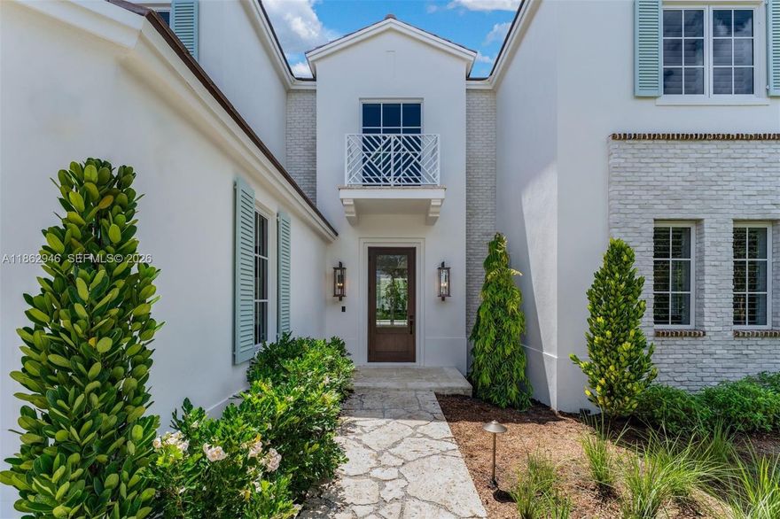 This 4,767 SF brand-new Coastal Modern residence blends luxury with functional elegance. The home features 5BD, 6 BA with sunlit and open living spaces, French white oak wood floors upstairs, and large-format porcelain tile downstairs. The gourmet kitchen boasts marble countertops, a gas stove, walk-in pantry and Thermador appliances. Entertain outdoors with a beautiful summer kitchen overlooking a sparkling pool. Pre-wired for smart home automation, the residence includes Lutron keypads for lighting & motorized shades, pre-wired speaker locations and security cameras. The spa-like primary bath offers a dual rainfall shower, soaking tub and dual vanities. Other highlights include a custom wet bar, 2-car garage and mud room/butler pantry. A beautifully designed home for refined living.