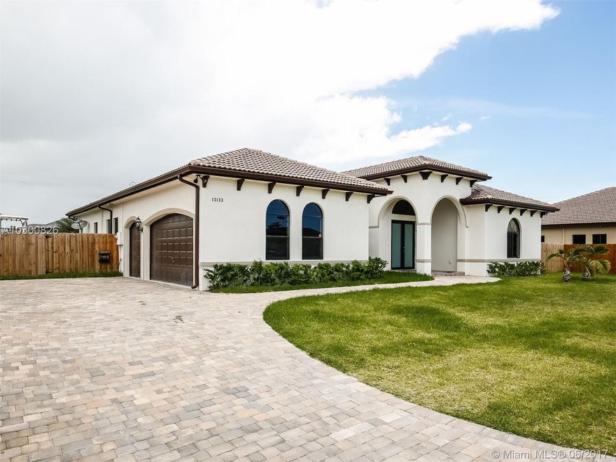 NEW LISTING!! THIS HOME WAS BUILT IN 2016. BEAUTIFUL 5 BED/ 3 BATH SINGLE FAMILY HOME IN WEST  MIAMI THIS HOME FEATURES A VERY BRIGHT AND SPACIOUS KITCHEN, HIGH CEILINGS, TILES THROUGHOUT, NICE BATHROOM WITH HIS & HERS SINKS, WALK-IN CLOSET, 3 CAR GARAGE WITH DRIVEWAY AND A GREAT BACKYARD. THIS HOME HAS OVER 3500 SQ FT AND OVER 13,000 SQ FT LOT!  DON'T MISS THIS OPPORTUNITY! LOCATED NEAR GREAT SCHOOLS, SHOPPING CENTERS AND MUCH MORE. NO HOA