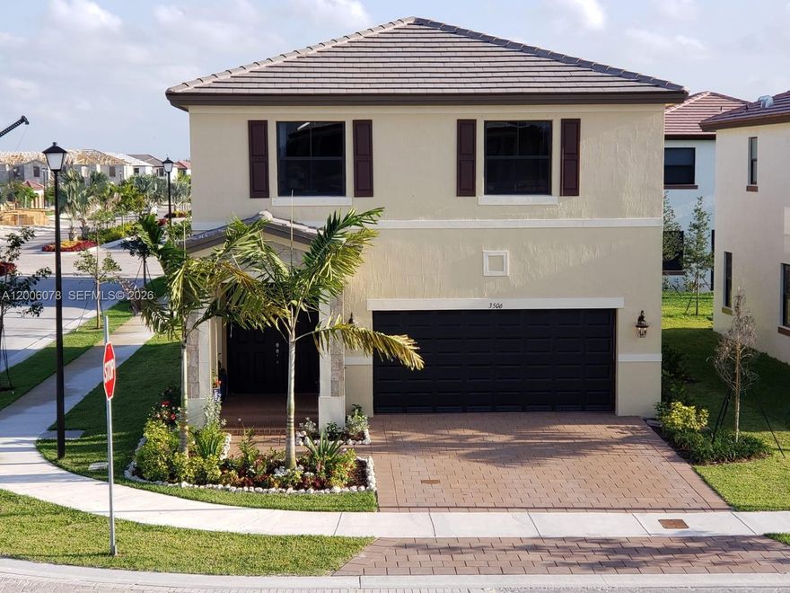 Welcome to this stunning 5-bedroom, 4.5-bathroom single-family home located in the highly desirable gated community of Aquabella. Built in 2018, this beautifully maintained residence offers the perfect combination of modern design, spacious living, and upscale comfort. Step inside the open-concept layout that is ideal for both everyday living and entertaining, highlighted by a stylish chef’s kitchen complete with quartz countertops, stainless steel appliances, and a large center island. This exceptional floor plan offers both privacy and convenience, with 3 of the 5 bedrooms featuring their own en-suite bathrooms—perfect for guests or multi-generational living. The expansive primary suite serves as a true retreat, complemented by generous closet space and a luxurious bathroom. Enjoy outdoor living at its finest with a freshly painted exterior and a beautifully landscaped patio surrounded by PVC fencing, providing both privacy and a perfect setting for relaxing or entertaining. Aquabella offers a modern, master-planned lifestyle with resort-style amenities including sparkling pools, a clubhouse, fitness center, and playgrounds. The community is designed for convenience and connection, with easy access to major roadways for effortless commuting and nearby dining, shopping, and entertainment. This move-in ready home delivers the space, upgrades, and lifestyle today’s buyers are searching for!