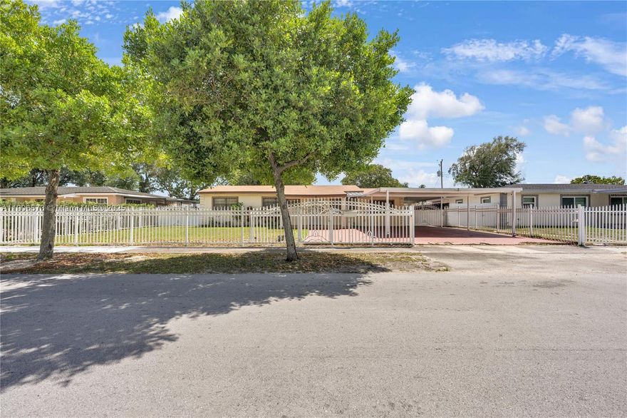 Discover incredible potential with this charming Miami Gardens home! Featuring 3 bedrooms, 2 bathrooms, and a spacious layout, this property sits on a generous lot perfect for entertaining or future expansion. Ideal for investors or homeowners looking to customize their dream space in a desirable neighborhood near shops, parks, and major highways.