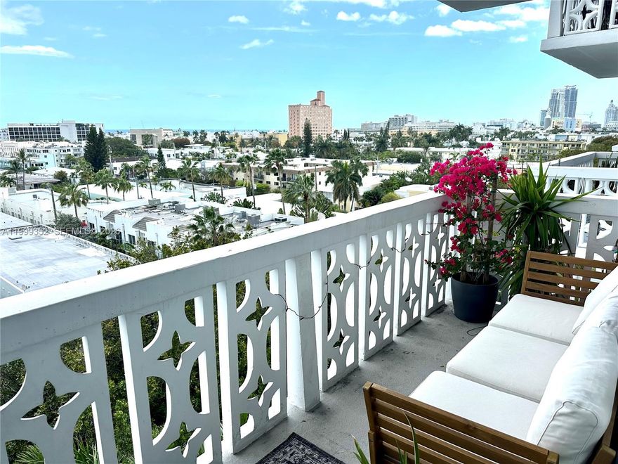 Completely remodeled, very spacious and bright unit in the Heart of South Beach. Almost 900 sqft with large terrace overlooking South Beach and Ocean. Impact Doors/Windows on the 8th floor make this unit a quiet Oasis in midst of SoBe. Beautifully maintained building adjacent to Flamingo Park with Tennis, Basket Ball Courts and much more. Only a few blocks from the Beach, Whole Foods, Restaurants, Shops and Lincoln Rd. Only unit for rent in the Building. Dont miss it
24 Hours notice - Tenant occupied until May 15th 2026