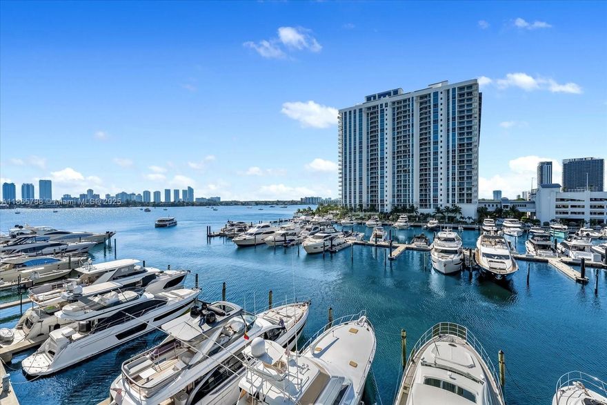 Step into luxury at Marina Palms, where breathtaking marina views surround you from every room. This elegant 2-bedroom, 2.5-bath residence features floor-to-ceiling windows, a modern open kitchen, and a spacious flow-through layout designed for sophisticated living and entertaining. Wake up to serene water views and enjoy world-class amenities, including a private marina with boat slips, state-of-the-art fitness center, spa, pool, and 24-hour concierge. A true waterfront lifestyle, blending elegance, comfort, and the ultimate Miami experience.