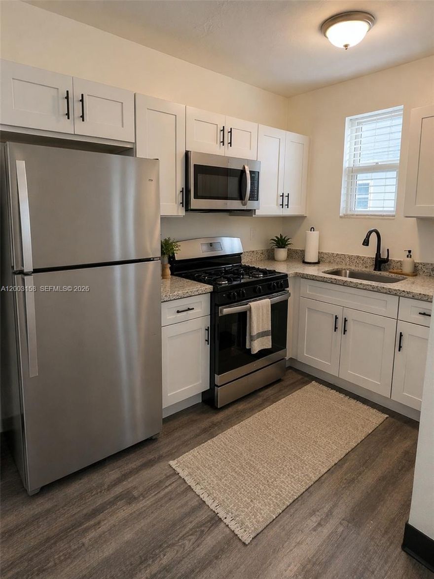 1 FREE MONTH RENT!! HURRY, DEAL WON’T LAST LONG!

Beautiful Art Deco apartment in the highly desirable Spring Garden Health District. This fully renovated 1-bedroom, 1-bath unit features a modern white shaker kitchen with quartz countertops and stainless steel appliances. The bathroom has been completely updated with sleek tile and a water-efficient toilet.

Additional features include hurricane-impact windows and doors and on-site laundry. Water utility is included in your rent price.

Perfectly located just steps from the Health District and Metrorail, with River Landing Shops & Residences only two blocks away for dining, shopping, and entertainment.