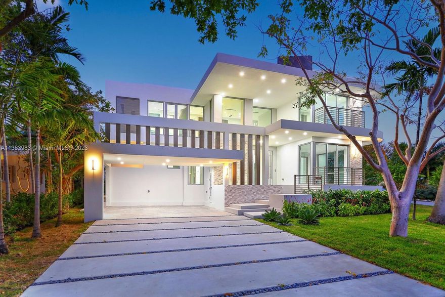 This is the only brand new, ready to move in Key Biscayne home right now, with a 4,050 SF living area.  Tucked away in a quiet street, spread out in this large 6bed/6bath/2 half bath home on an oversized 8,600 SF (as per survey) corner lot. Top of the line finishes include an Italian kitchen with Subzero and Wolf brand appliances. Enjoy the South Florida lifestyle by an amazing pool, full outdoor kitchen, and covered patio.