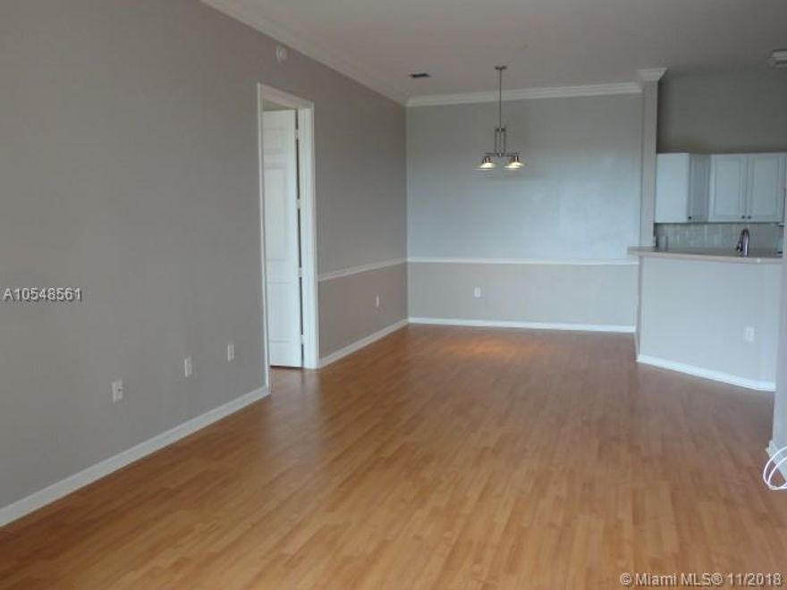 Fantastic 2/2 Condo for rent in the sought-after community of Villagio in Miramar, this unit features a large living area, dining, full kitchen with all the modern appliances, washer/dryer, tile and laminate floors, balcony. Gated community, resort style living, clubhouse, pool overlooking the lake, barbecue area, indoor basketball court, gym. Easy access to I-75, centrally located, close to great schools, shops, restaurants, parks. 
Pets allowable with restrictions, non-refundable pet deposit."Unit is rented with a spacious storage unit." Water is included in the rent, security deposit half month"