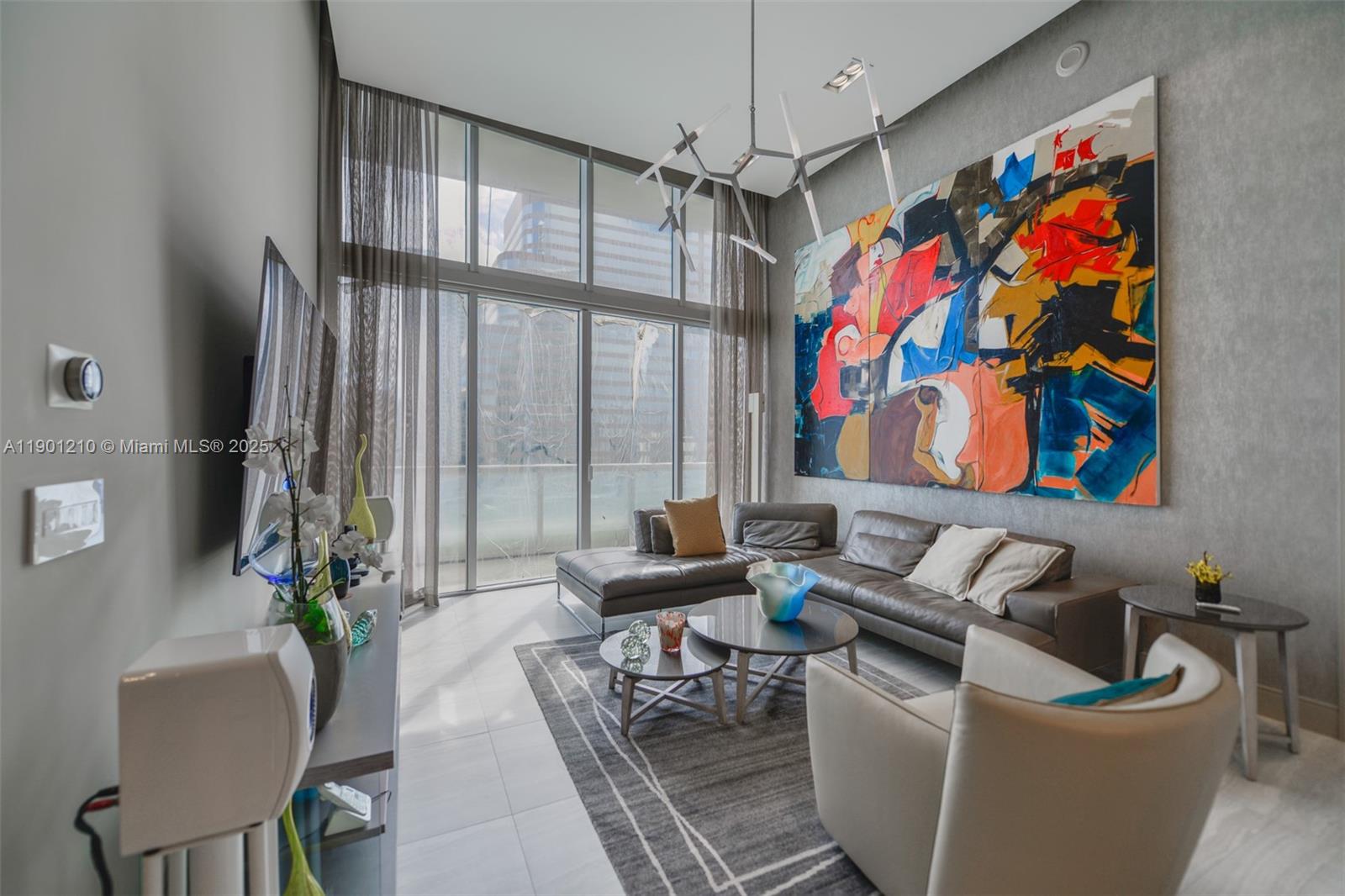 Experience the pinnacle of luxury living at ICON Brickell. This exquisite residence have been completely upgraded it. It features soaring 16-foot ceilings, enhancing the sense of space and grandeur. With 2 bedrooms, 2 bathrooms, this unit is a haven for those who appreciate sophistication. Upon entering, you'll be captivated by the impressive double-height ceilings that invite natural light, creating an atmosphere of brightness and spaciousness. Immerse yourself in world-class amenities and enjoy a premier location in the dynamic Brickell neighborhood.