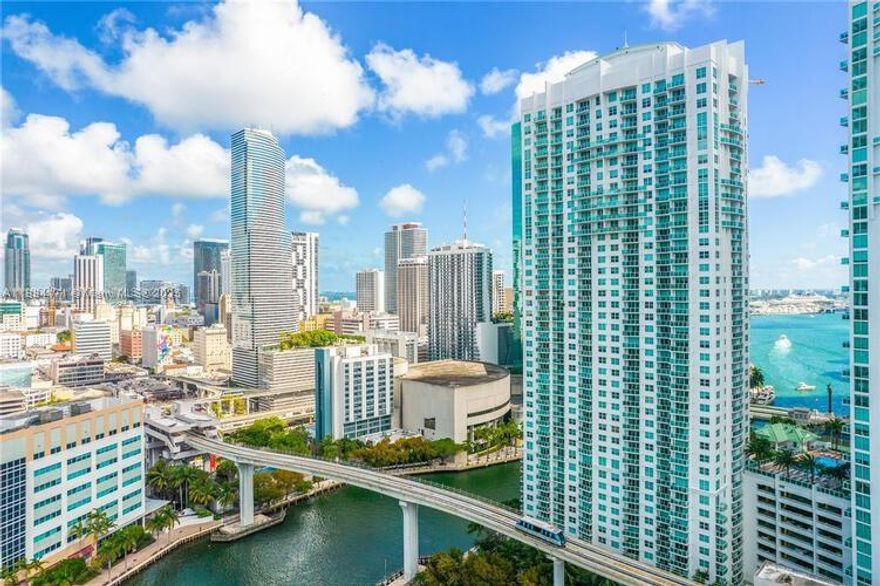 Stunning unobstructed views in this rare 4016 unit at Brickell on the River North. This home features floor-to-ceiling impact windows, an open layout, and a private balcony overlooking the Miami River and city skyline. Residents enjoy resort-style amenities including a full fitness center, spa/steam rooms, club room, concierge, and direct access to the Riverwalk and Metromover station. Just steps from Brickell City Centre, restaurants and nightlife, this is a perfect blend of luxury, location, and lifestyle.