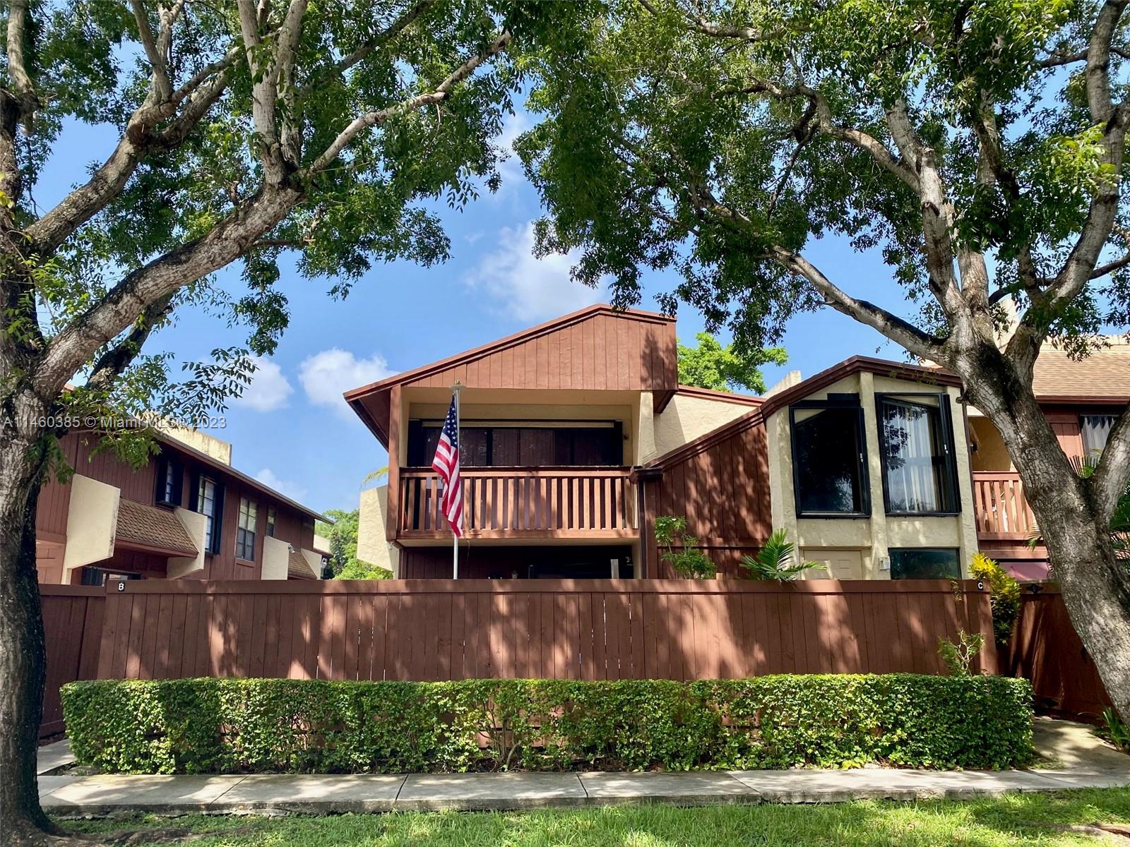Private end corner unit converted into a 3/3 done with permits. Features a 1st level full bed/bath. 2nd level features split plan with individual bed/bath, main bedroom has walk in closet and main bathroom. Some updating done in 2016, a/c is from 2016. Tile floors through out. Large balcony and patio area. It is missing some of it's kitchen cabinets. Building is near gated entry and with plenty of guest parking. In proximity to Town & County shops and Dadeland mall, good schools and nearby Baptist and other hospitals. Community has 24-hour security with guard gate, tennis courts, playground, oversized pool, walking paths, and is a pet-friendly. Motivated seller!