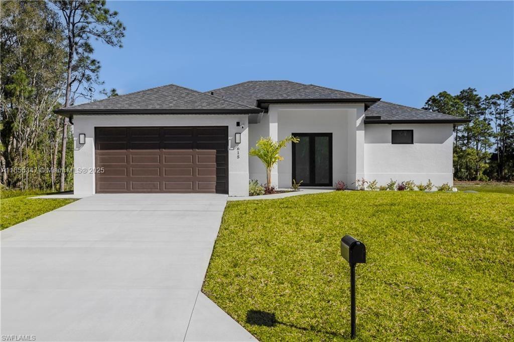 Look no more! This stunning, brand-new single-family home offers modern living in a peaceful canal-front setting. Featuring 3 spacious bedrooms and 2 full bathrooms, this residence is perfect for families, professionals, or anyone seeking a contemporary sanctuary in fast-growing Lehigh Acres.