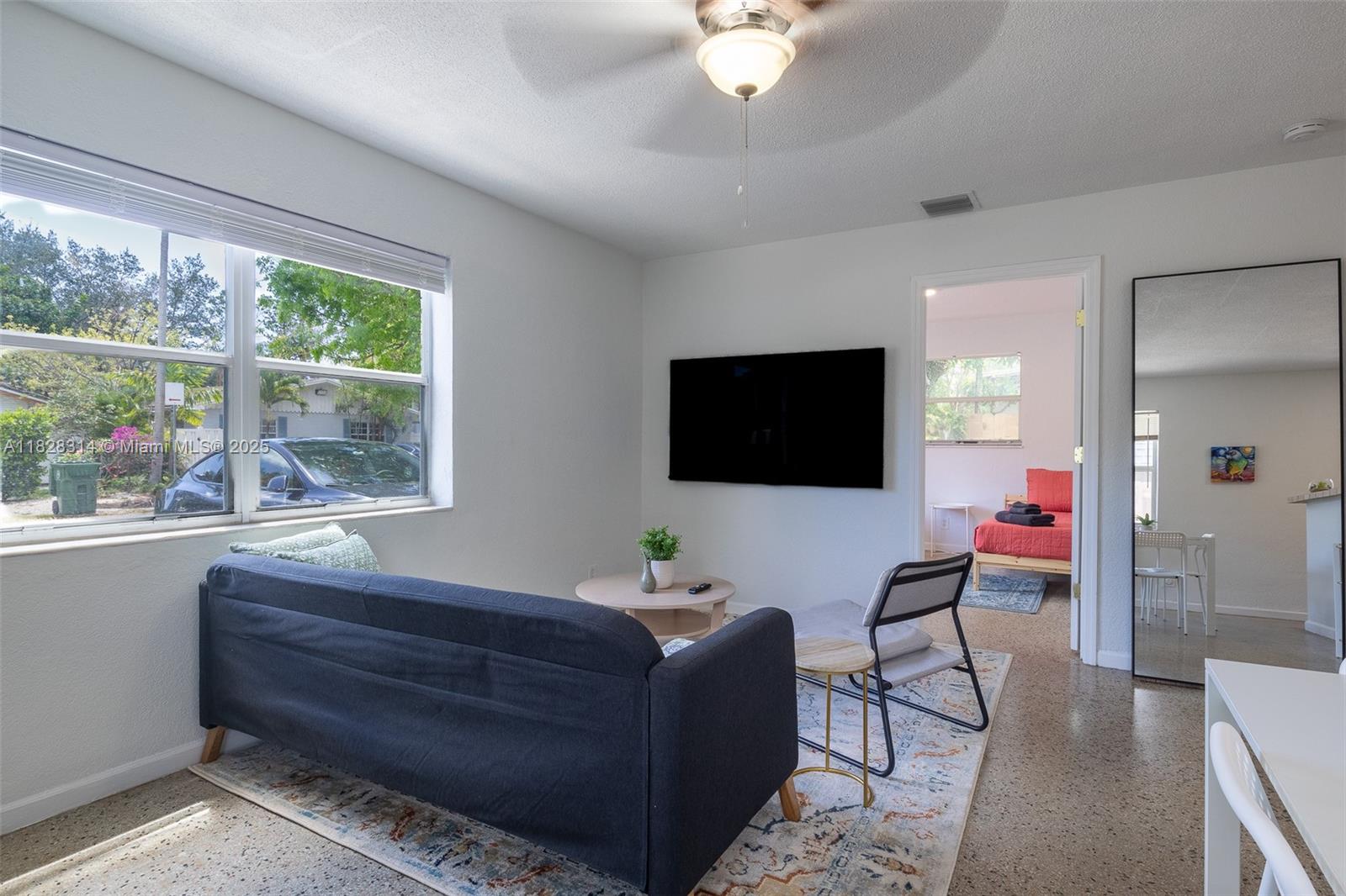 Spacious & Fully Renovated 2 Bed/1 Bath in Riverside Park! This large unit was completely updated in 2024 and comes fully furnished but can also be rented unfurnished. Features a private electrical meter, a shared backyard with an outdoor dining area and BBQ, and a laundry room with washer & dryer. Includes one assigned parking space. Prime location near Downtown Ft. Lauderdale, marine centers, Las Olas Blvd, and the beaches, with easy access to I-95.