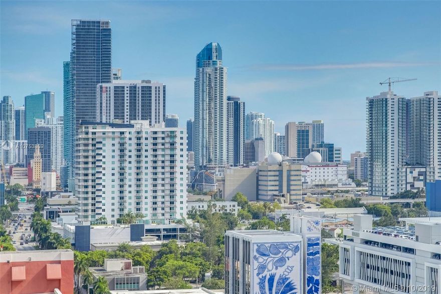 Are you looking to buy a condo in today's favorable market conditions yet prefer to invest in a property that will always stand out from the cookie cutter condos & hold its value ? 
This is IT - Penthouse 6, one of only 4 , with a 700 SF roof top terrace to design your urban outdoor living space! 10 ' ceilings, incredible views of bay & downtown & 3 other balconies. Italian porcelain floors, built-out custom closets & beautiful window treatments. 2 parking spaces- & PH floor has secured elevator access for privacy! Just blocks to Adrienne Arscht Center, Midtown, Design District & Wynwood. Located in City 24 , a desirable boutique building only 119 units designed by Revuelta Vega Leon Architects, fully equipped gym, gorgeous pool right with Jacuzzi, BBQ area and 1st class management.