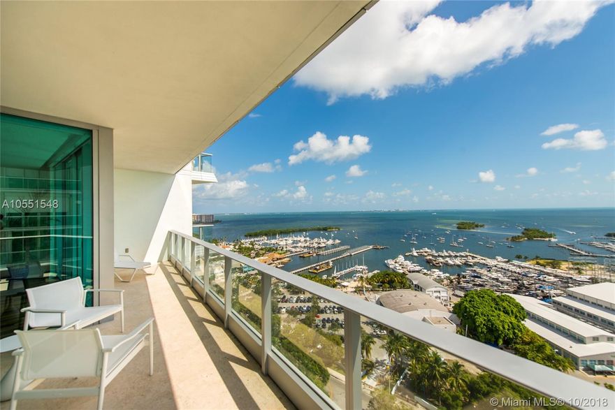 Stunning residence in the exclusive Grovenor House, a landmark building just steps from the Grove village center&#x2019;s boutiques, cafes and bayfront parks & marinas. Private elevator foyer opens to light-filled living spaces with professional interior decor By [STRANG], 10&#x2019; ceilings, wood floors, & spectacular unobstructed views of Biscayne Bay. The unit offers a spacious flow-through floor plan, 3 terraces & Sonos sound system. Snaidero kitchen w/ center island & adjacent breakfast area. Luxurious master suite features 3 walk-in closets & renovated, spa-like bath. Experience a tranquil lifestyle & extraordinary building amenities including 24 hr. concierge, state-of-the-art fitness center, full-service spa, heated infinity edge pool w/ cabanas, tennis court & children&#x2019;s play areas.