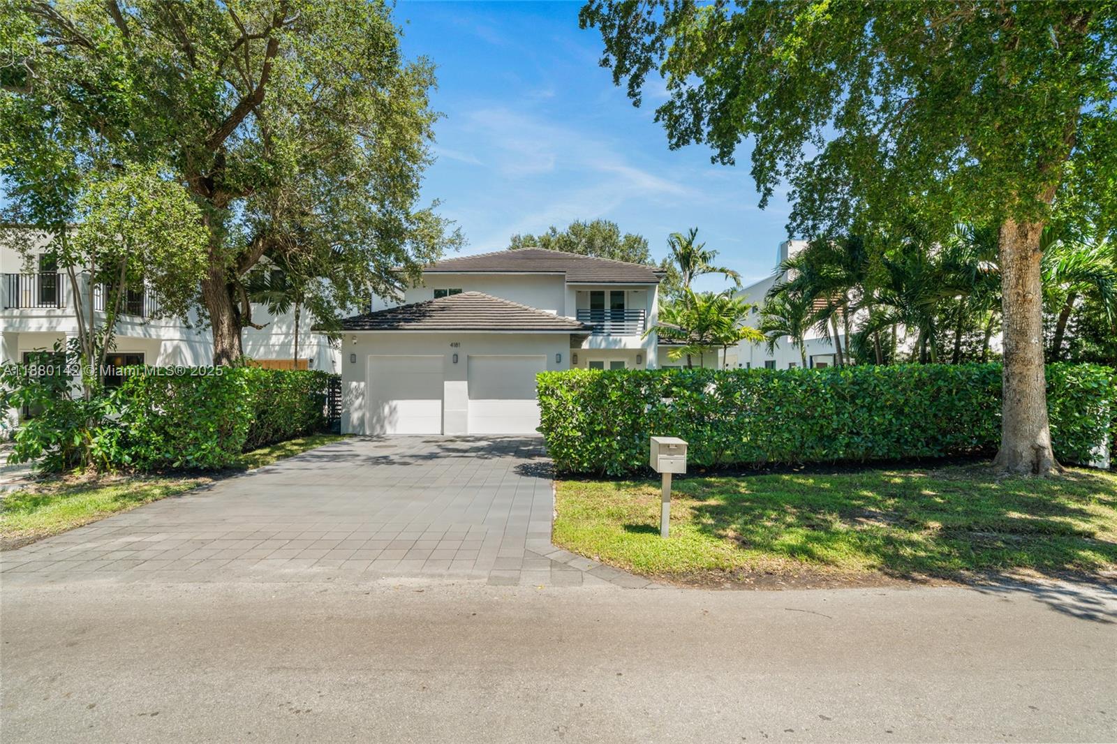 Welcome to 4181 Battersea Road, where contemporary living meets the vibrant life of Coconut Grove. This impeccable and spacious home, built in 2018, features top-of-the-line finishes, including 5 bedrooms and 5 bathrooms. The open-concept oversized kitchen overlooks a large family room, a summer kitchen, and a covered terrace perfect for entertaining. Four bedrooms upstairs that include a generous main bedroom with dual sinks, a walk-in shower, and a standing tub. Other features include beautiful 24 x 48 light grey porcelain tile on the first floor, oak wood floors, a large pantry, bar/liquor closet,glass staircase railing, 2-car garage, and a generator. Security cameras wired for remote access. Perfect location easily accessible to schools, Coral Gables, restaurants, parks,& cafes.