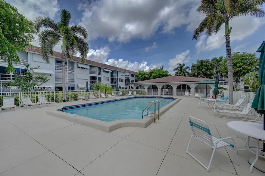 “East Deerfield Beach Condo – All Ages Welcome!” Investment. Rents 6 months a year only once.
Charming, sunlit condo just 1 mile from the beach, with modern updates and carefree ownership. Condo only allows. New A/C (2022), water heater (2016), and complete exterior improvements — roof, painting, concrete repair, and paving
No upcoming assessments — passed the 50-year inspection
Resort-style living with a gated heated pool, BBQ area, fitness center, assigned & guest parking
Bright, spacious patio with direct access to the barbecue — ideal for relaxing or entertaining
Vibrant East Deerfield Beach location near restaurants and the ocean. 
Currently rented at $1,550 for 6 months until 2/6/2026 (rental allowed only half-year rentals) — perfect for flexible use