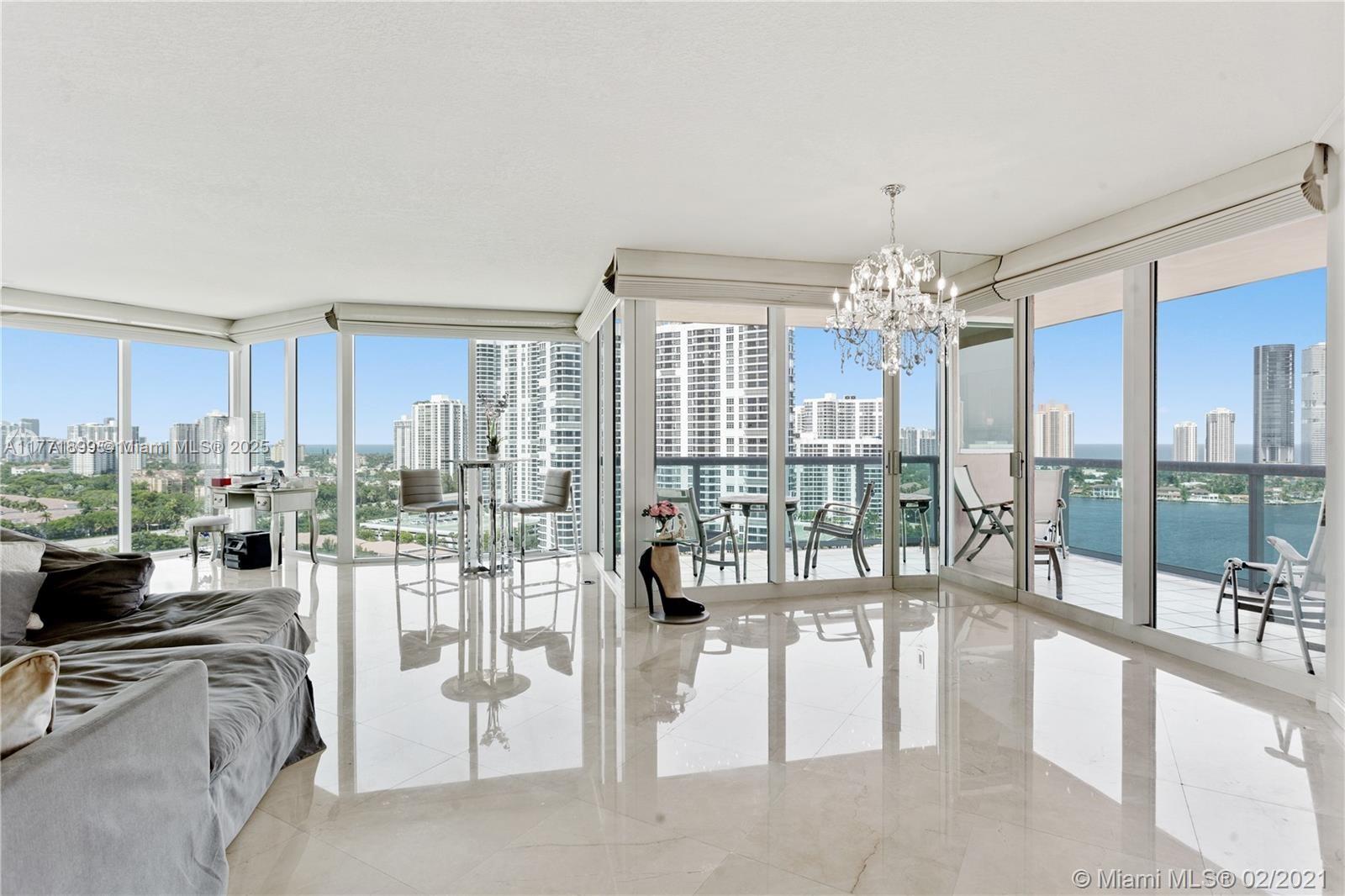 Rental Property at 3370 Hidden Bay Dr 1903, Aventura, Miami-Dade County, Florida - Bedrooms: 3 
Bathrooms: 4  - $6,800 MO.