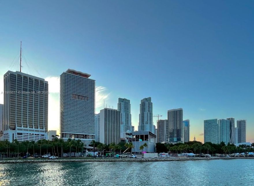 Stunning 25th-floor residence at 50 Biscayne featuring high-end appliances, modern finishes, and floor-to-ceiling windows showcasing beautiful city and bay views. This spacious 1BR/1BA offers an open layout, large balcony, generous closet space, and includes 1 assigned parking space. Enjoy resort-style living with an Olympic-length pool, cabanas, state-of-the-art fitness center, spa, business lounge, concierge, and 24/7 security. Unbeatable Downtown Miami location across from Bayfront Park and steps to dining, shopping, and the Metromover.