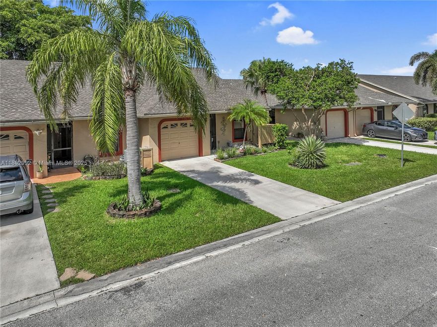 Discover the potential in this charming Villa, offering a Serene Lake View and an exceptional Layout. Featuring 2 bedrooms and 2 bathrooms, this home is perfect for those seeking comfort and style. The home boasts high ceilings that enhance the open. Roof replaced 2023 and New A/C. Ideally located just steps from the community Pool in a quiet, well-maintained community. The low HOA fee of just $135 per month, which covers the roof, landscaping maintenance and community Pool. Not rentals allowed per Association. With an unbeatable location, this villa is an ideal place to call home.