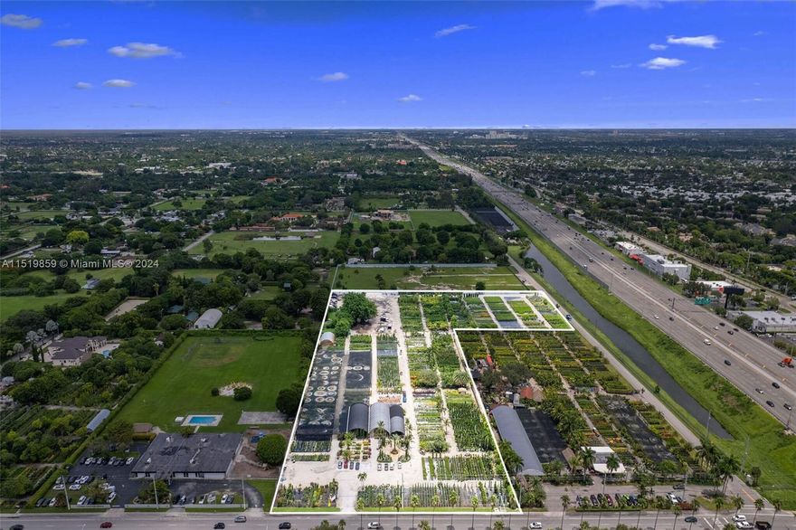 Prime opportunity in the heart of Kendall. 2 parcels comprising of ± 430,808 SF / ± 9.89 ACRES, includes a 5K+ structure.  All 2 parcels in this assemblage are zoned GU DISTRICT, uses allowed are determined by the predominant existing uses of adjoining properties within the GU DISTRICT.  Currently leased to a single-tenant nursery operator on a flexible lease.  Sale offering is for the following 2 folios: Folio:30-4925-000-0910 (11901 SW 72 Ave), Folio:30-4925-000-0900 (7150 SW 118 Ave).  A must see!