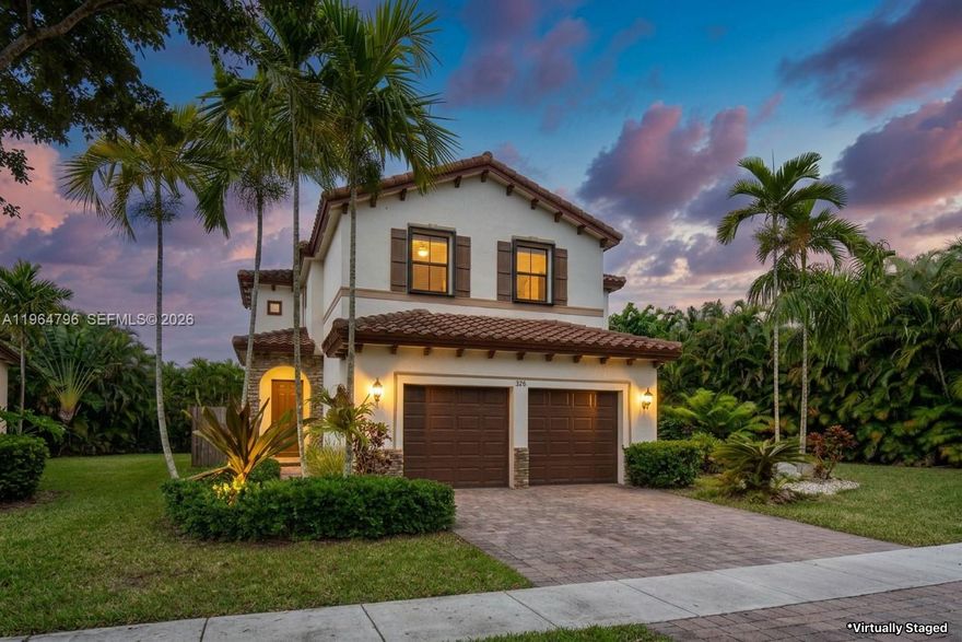 Beautifully maintained and truly move-in ready 3 bedroom 2.5 bath two-story home in the highly desirable gated community of Sonoma at The Vineyards. PRICED COMPETITIVELY to reflect exceptional value within the community, this residence shows impeccably and offers a clean opportunity for today’s buyer.

Bright open-concept layout with spacious living and dining areas and a well-appointed kitchen featuring natural wood cabinetry, stainless steel appliances, and generous storage. All bedrooms are located upstairs for privacy and functionality. The primary suite offers dual sinks, soaking tub, separate shower, and walk-in closet.

Exterior highlights include ACCORDION SHUTTERS on all windows for added storm protection and potential insurance benefits, plus a LARGE LEGAL PERMITTED COVERED TERRACE designed for comfortable outdoor living and entertaining year-round. Brick paver driveway and excellent curb appeal.

Property is vacant and easy to show. Residents enjoy resort-style amenities including clubhouse, pool, fitness center, splash park, playground, lakes, sidewalks, and gated security. Conveniently located near Baptist Hospital, shopping, dining, and quick access to the Florida Turnpike.